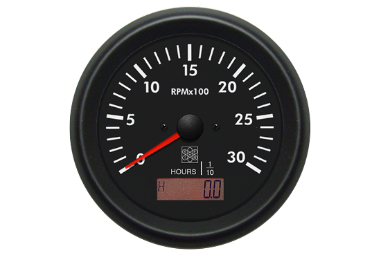 Tachometer with hourcounter Ø80 mm - Pick up