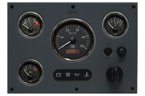 Industrial engine control panel