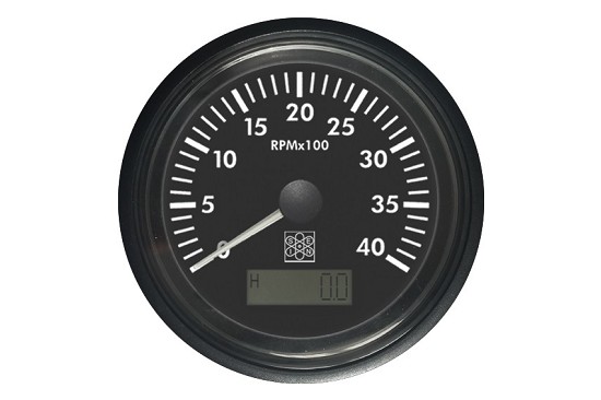 Contagiri 0-4000 rpm ingresso W illuminazione rossa