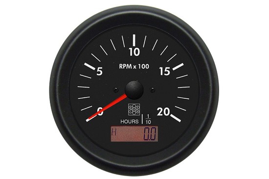 Contagiri con contaore Ø100 mm - Alternatore W